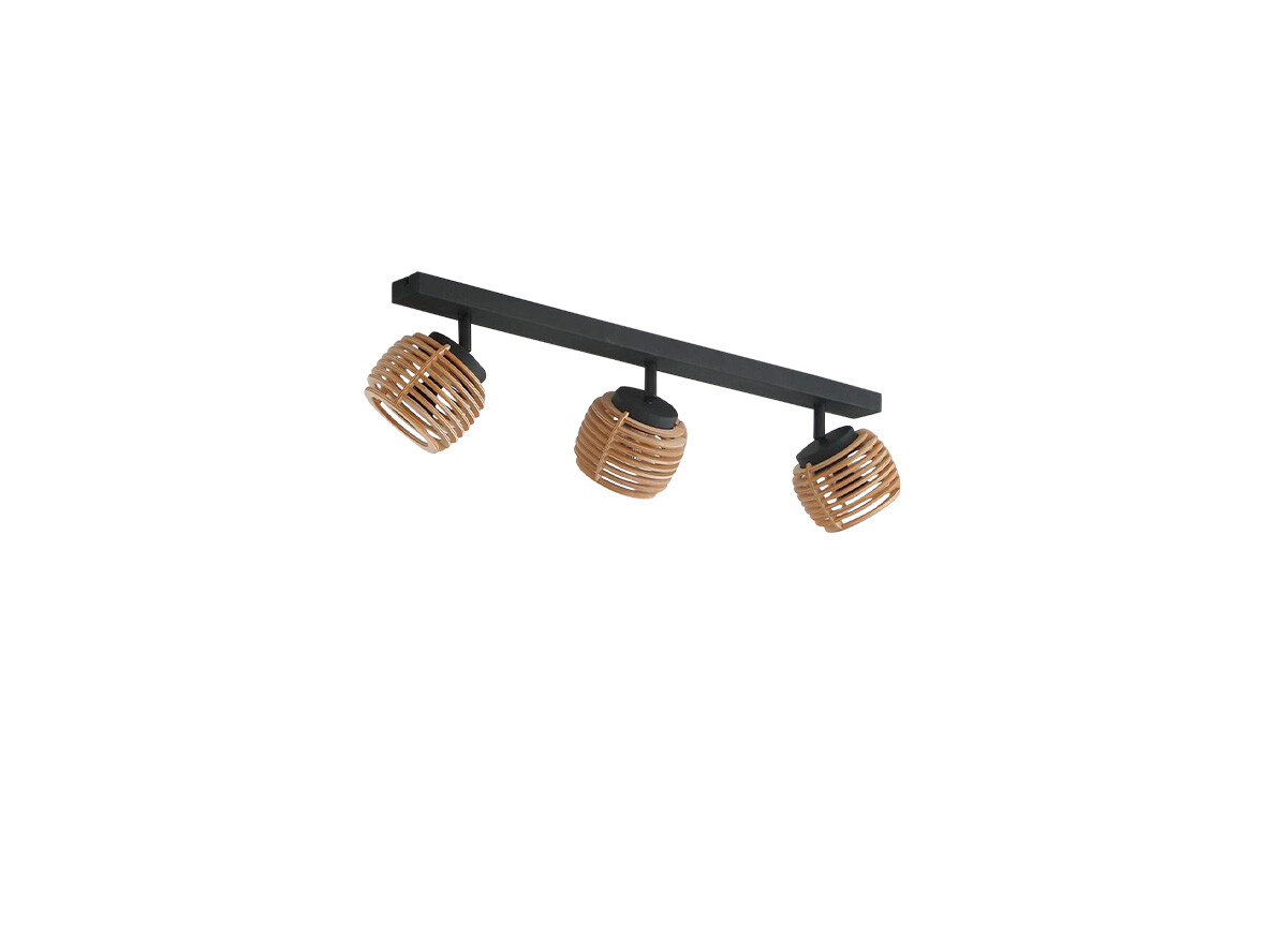 Lindby – Ediz 3 Kattovalaisin Wood/Black