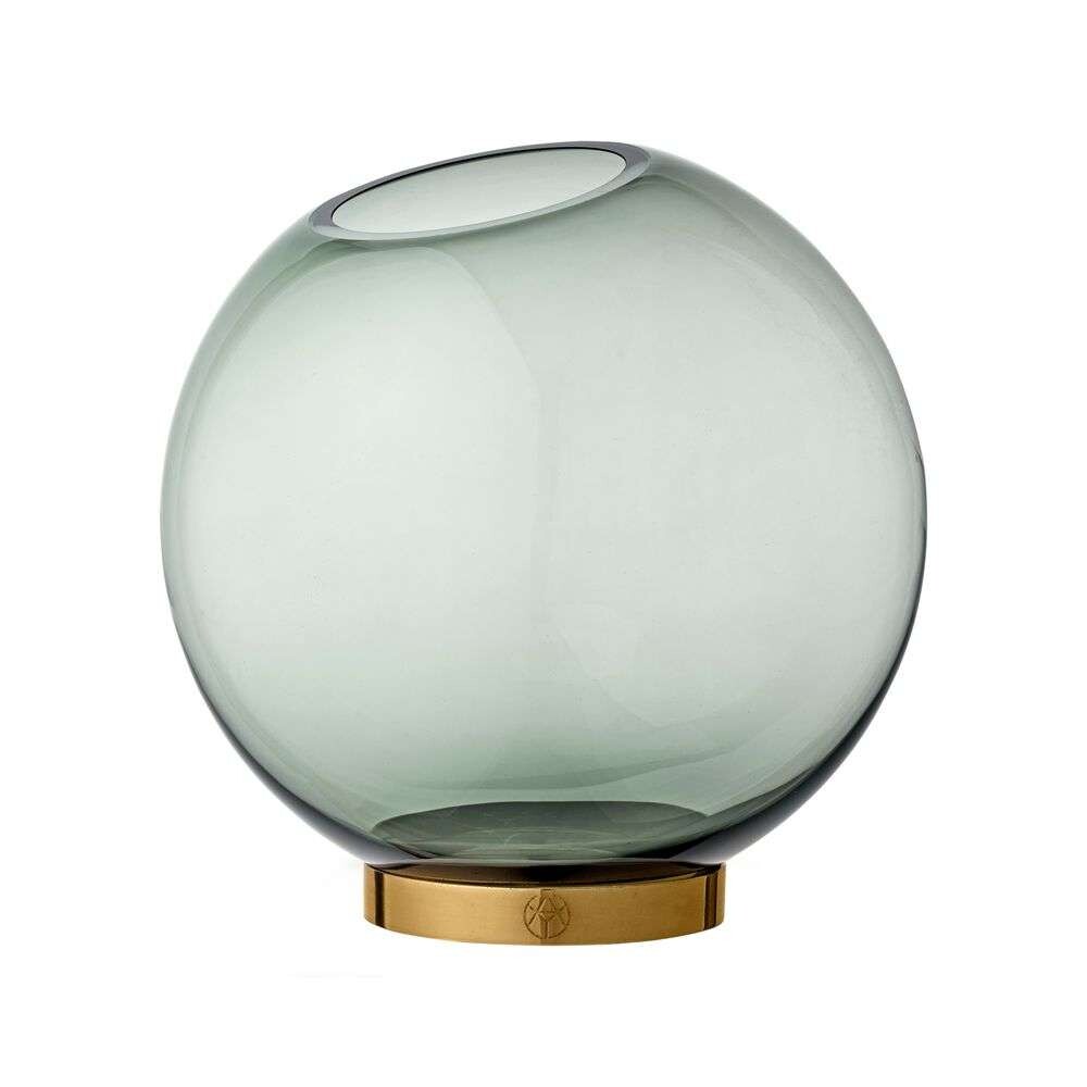 AYTM – Globe Vase w. Stand Ø21 Forest/Kulta