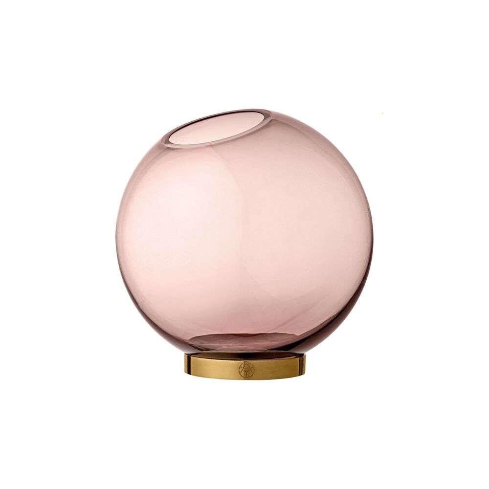 AYTM – Globe vase w. stand Ø17 Rose/Gold AYTM