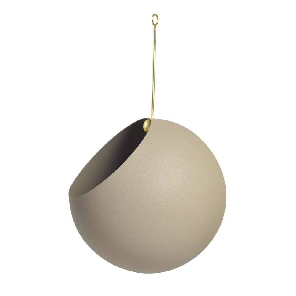 AYTM – Globe Hanging Flowerpot Ø17 Taupe