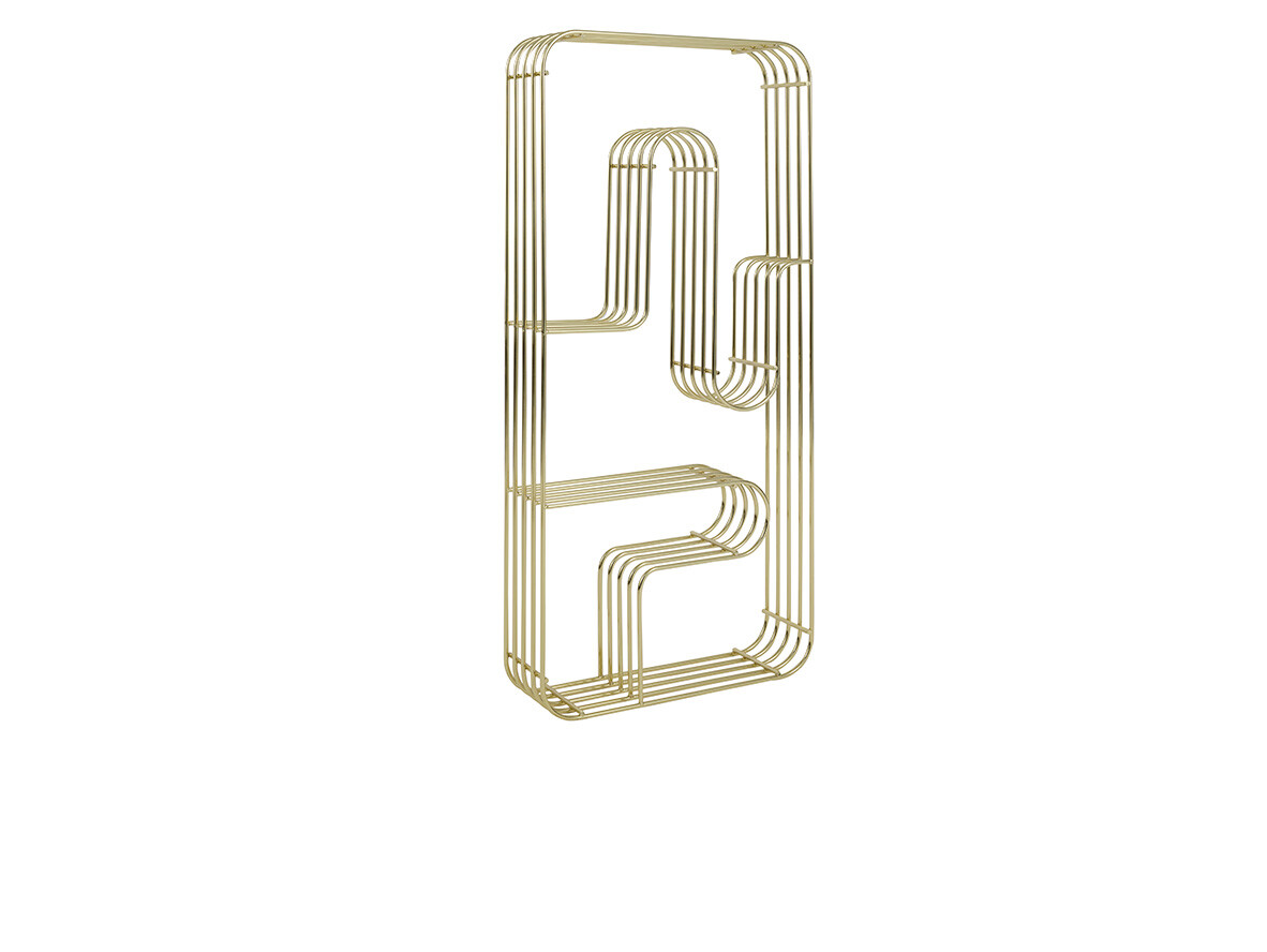 AYTM - Curva Display Shelf Rectangular Goud