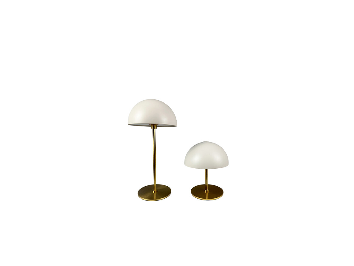 DybergLarsen – Along Mini Portable Pöytävalaisin 2pcs. Beige/Brass