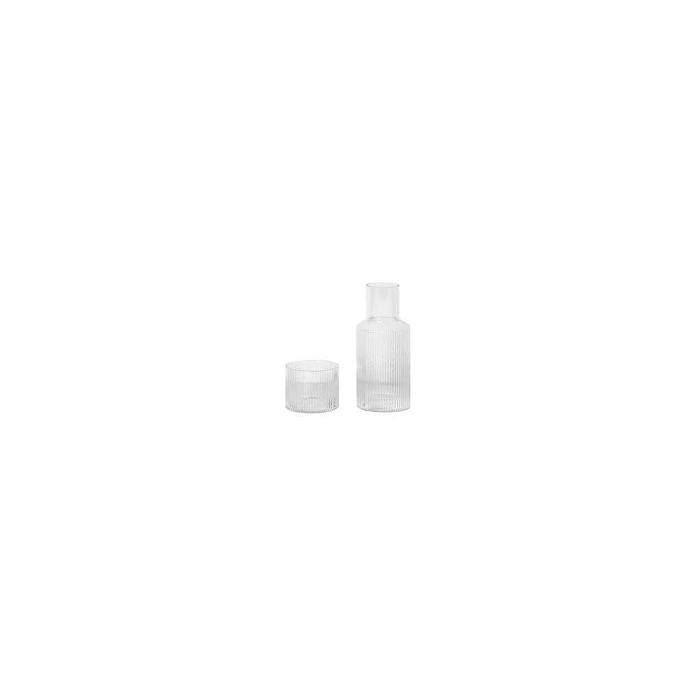 ferm LIVING – Ripple Carafe Set Small Clear ferm LIVING