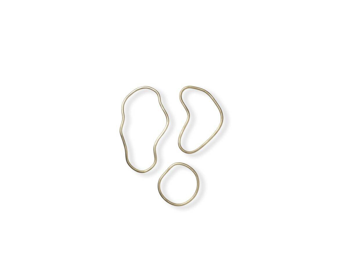 Ferm Living – Pond Trivets Set of 3 Brass