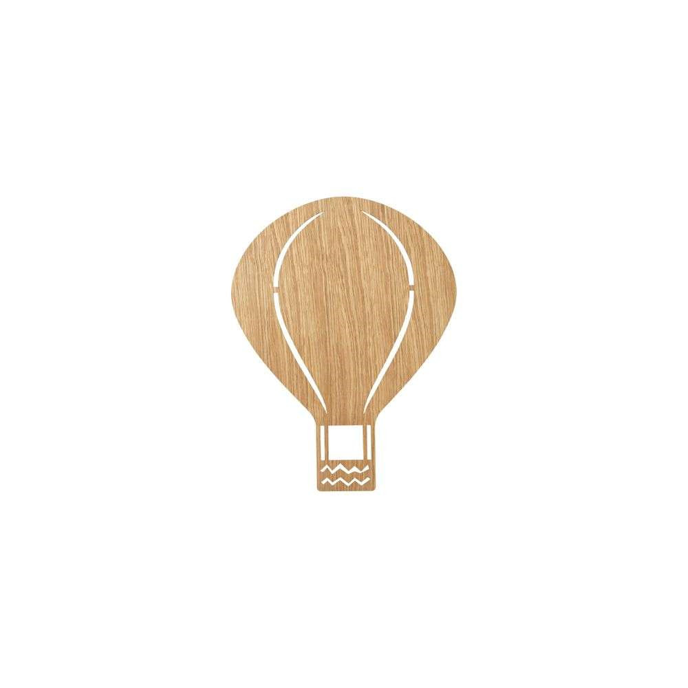 Ferm Living – Air Balloon Seinävalaisin Oiled Oak