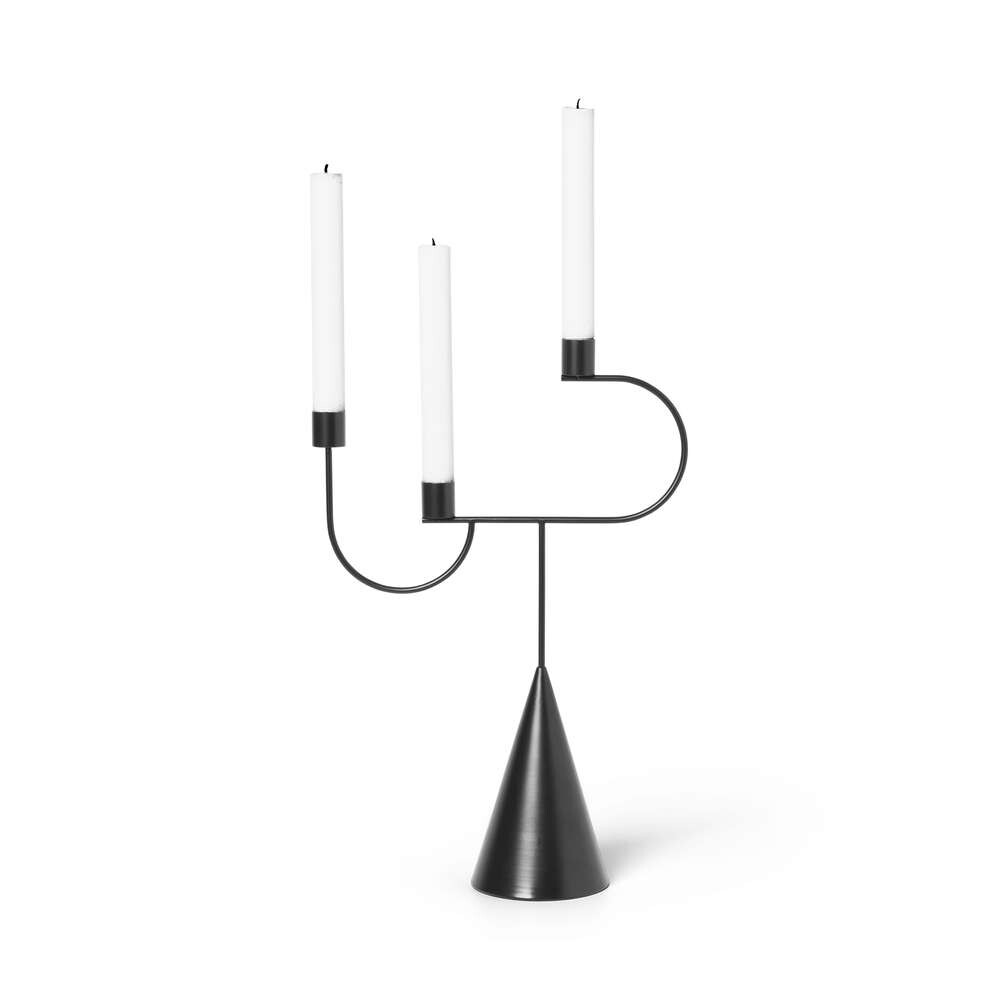 Ferm Living – Avant Candelabra Black