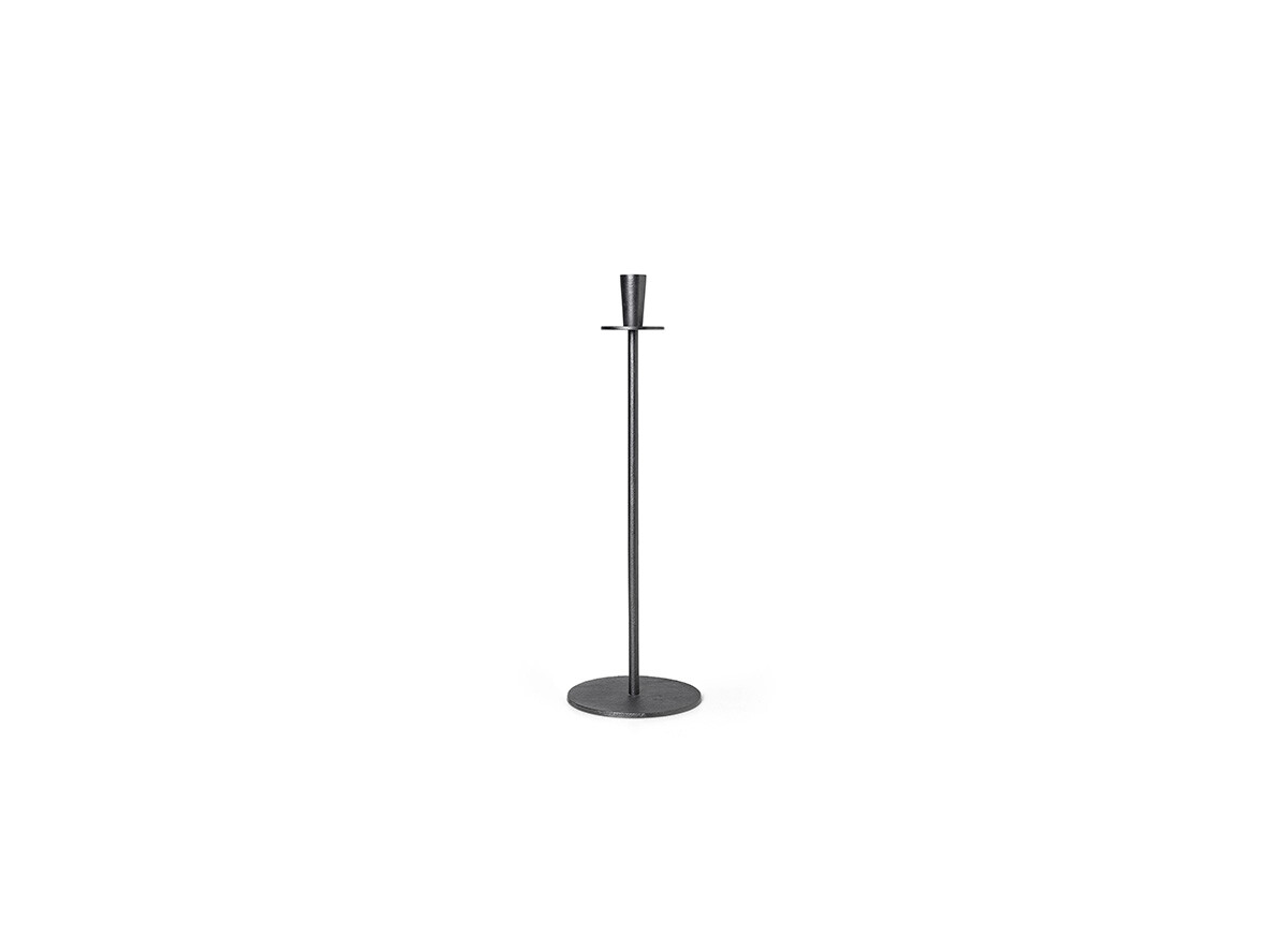 ferm LIVING – Hoy Casted Candle Holder Black Ferm Living