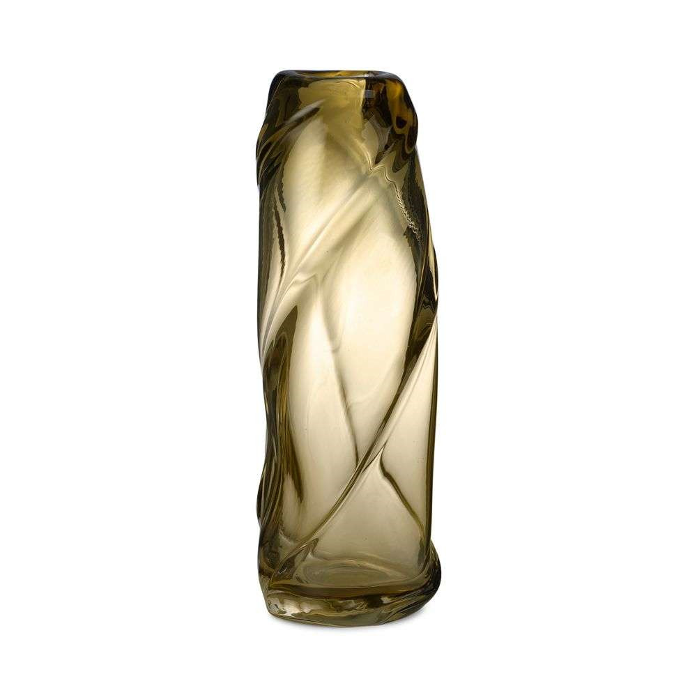 ferm LIVING – Water Swirl Vase Tall Light Yellow ferm LIVING