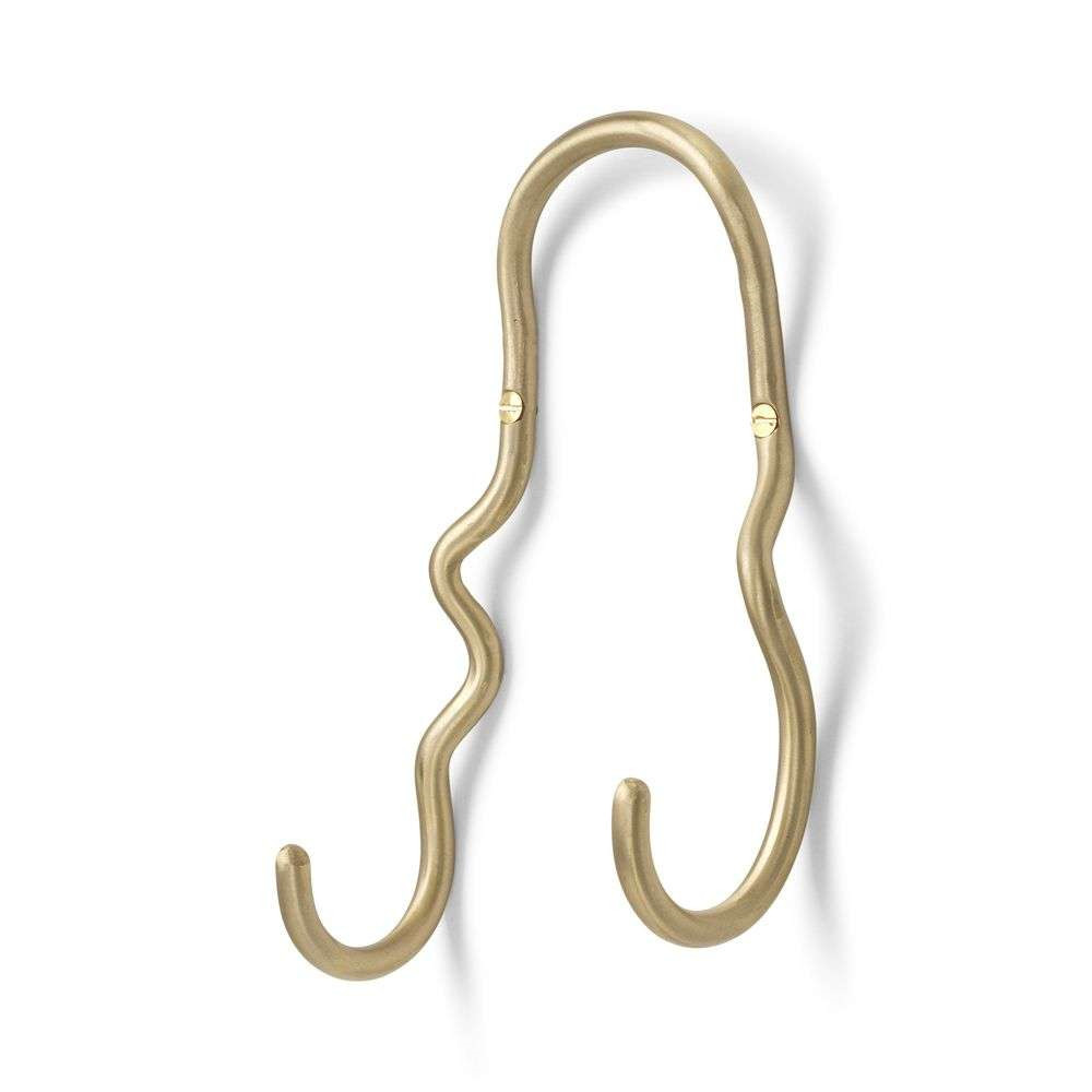 Ferm Living – Curvature Double Hook Brass