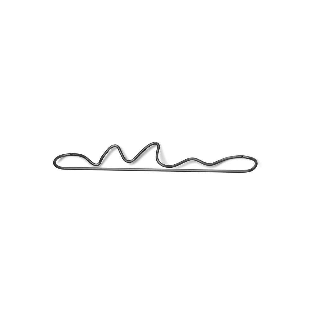 Ferm Living – Curvature Towel Hanger Black Brass