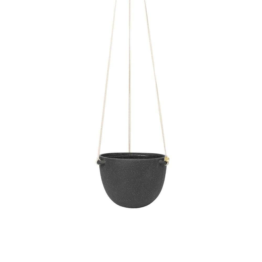 ferm LIVING – Speckle Hanging Pot Large Dark Grey