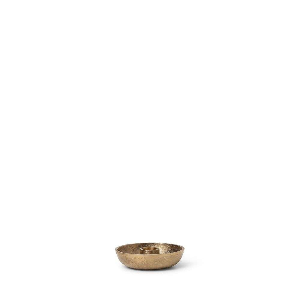 ferm LIVING – Bowl Candle Holder Single Brass ferm LIVING