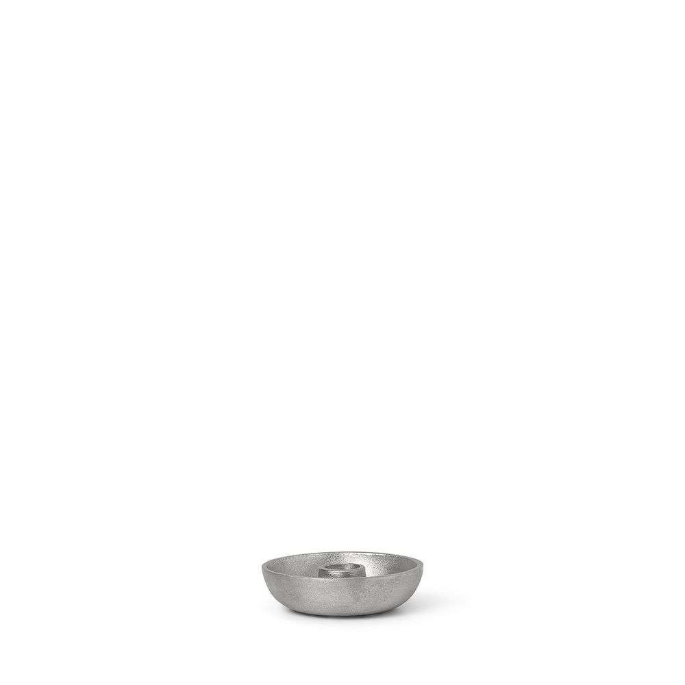 Ferm Living – Bowl Candle Holder Single Aluminium