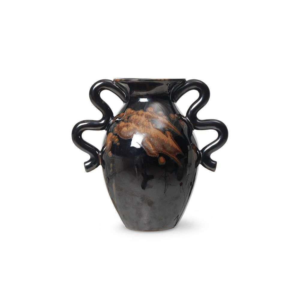 ferm LIVING – Verso Table Vase Black/Brown ferm LIVING