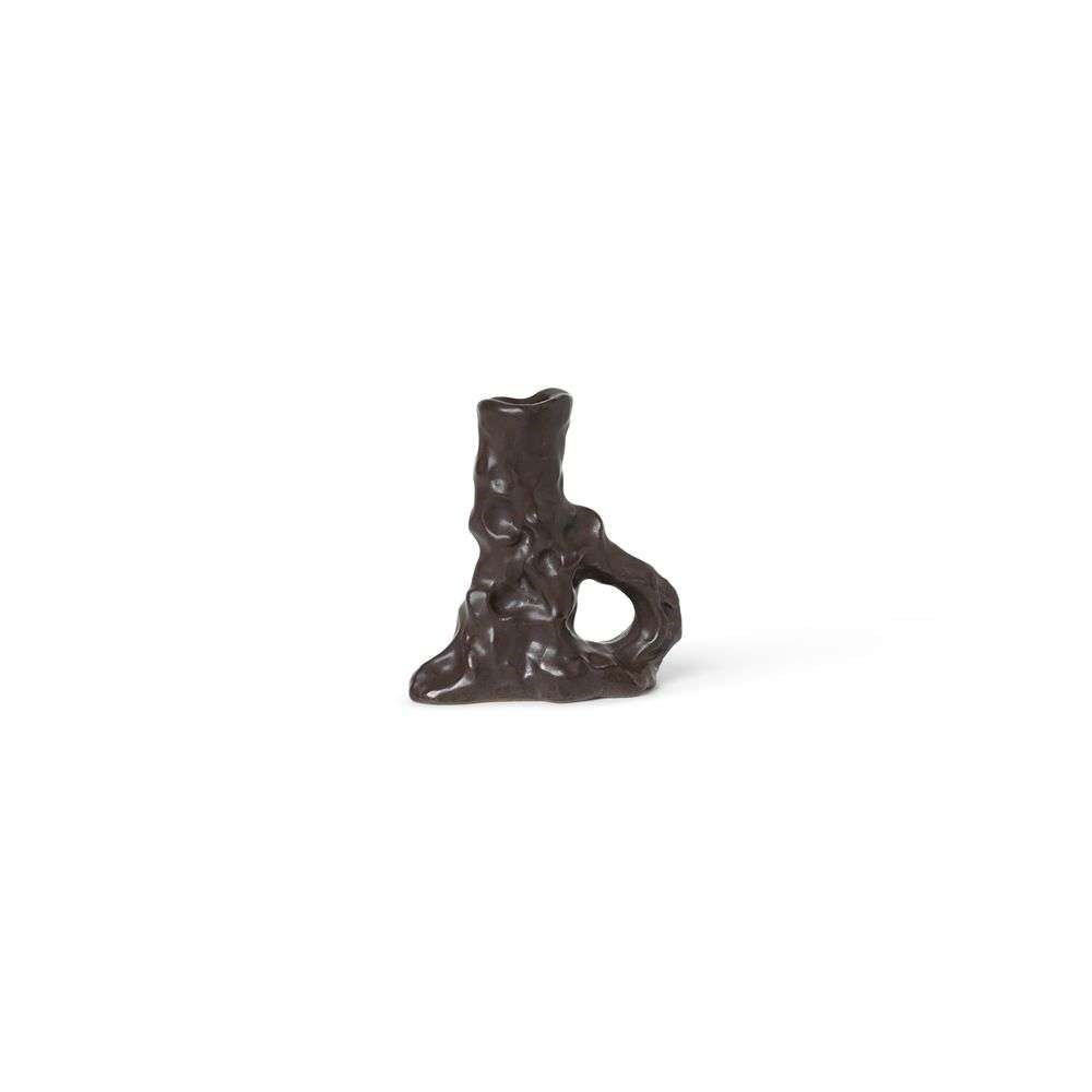 Ferm Living – Dito Candle Holder Single Dark Brown