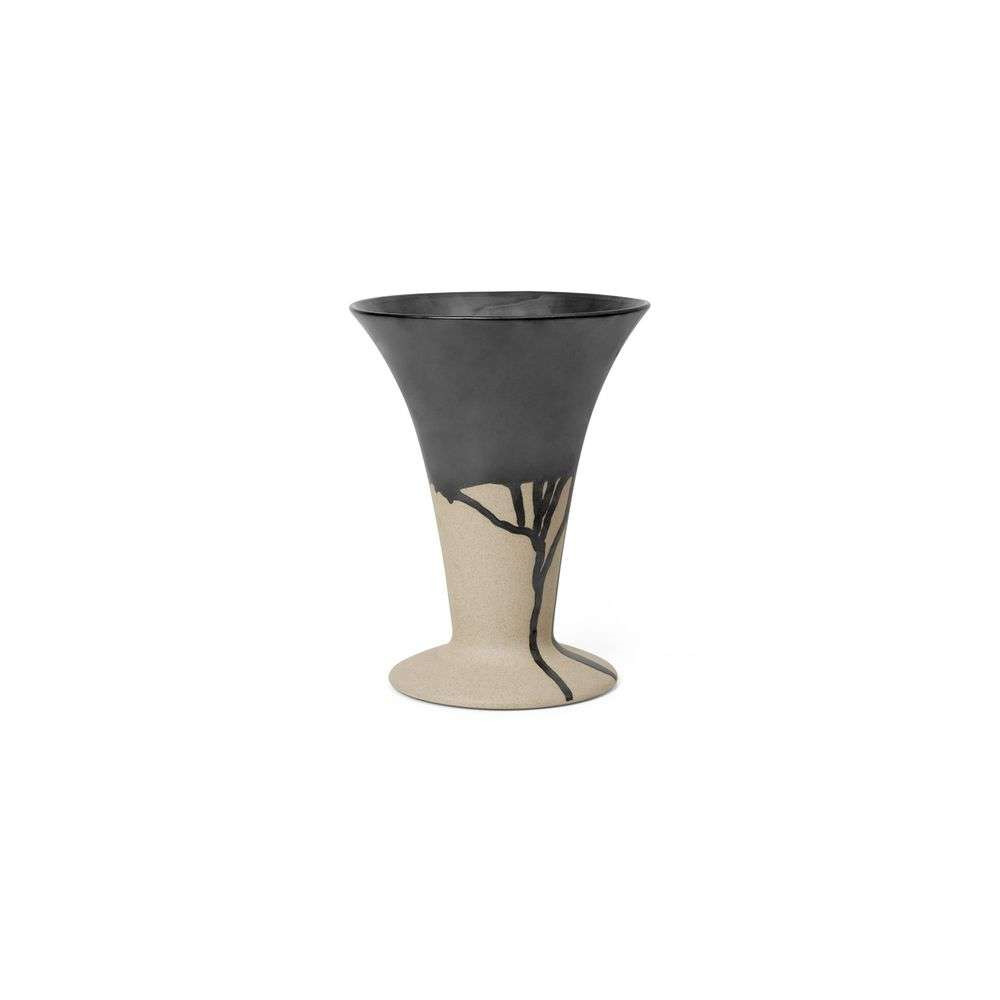 Ferm Living – Flores Vase Sand/Black