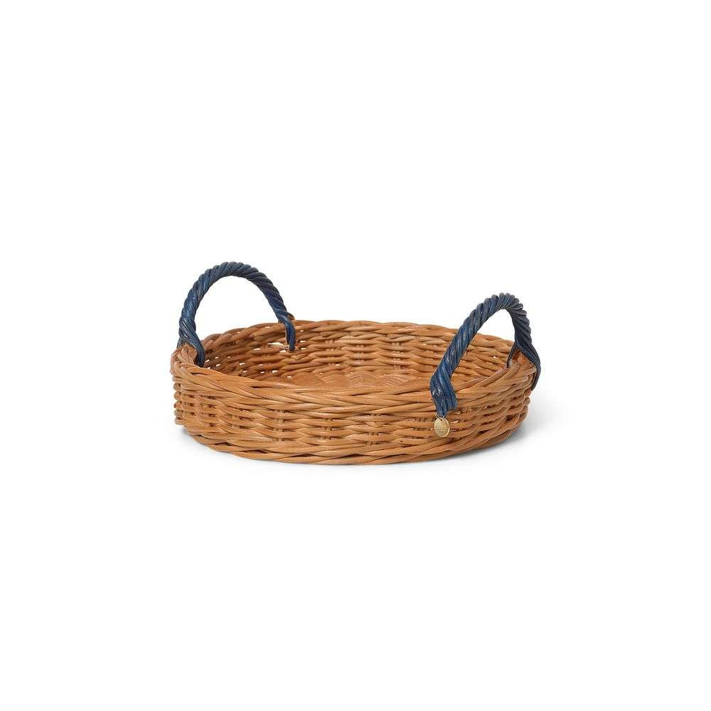 ferm LIVING – Blue Handle Tray Natural/Blue ferm LIVING