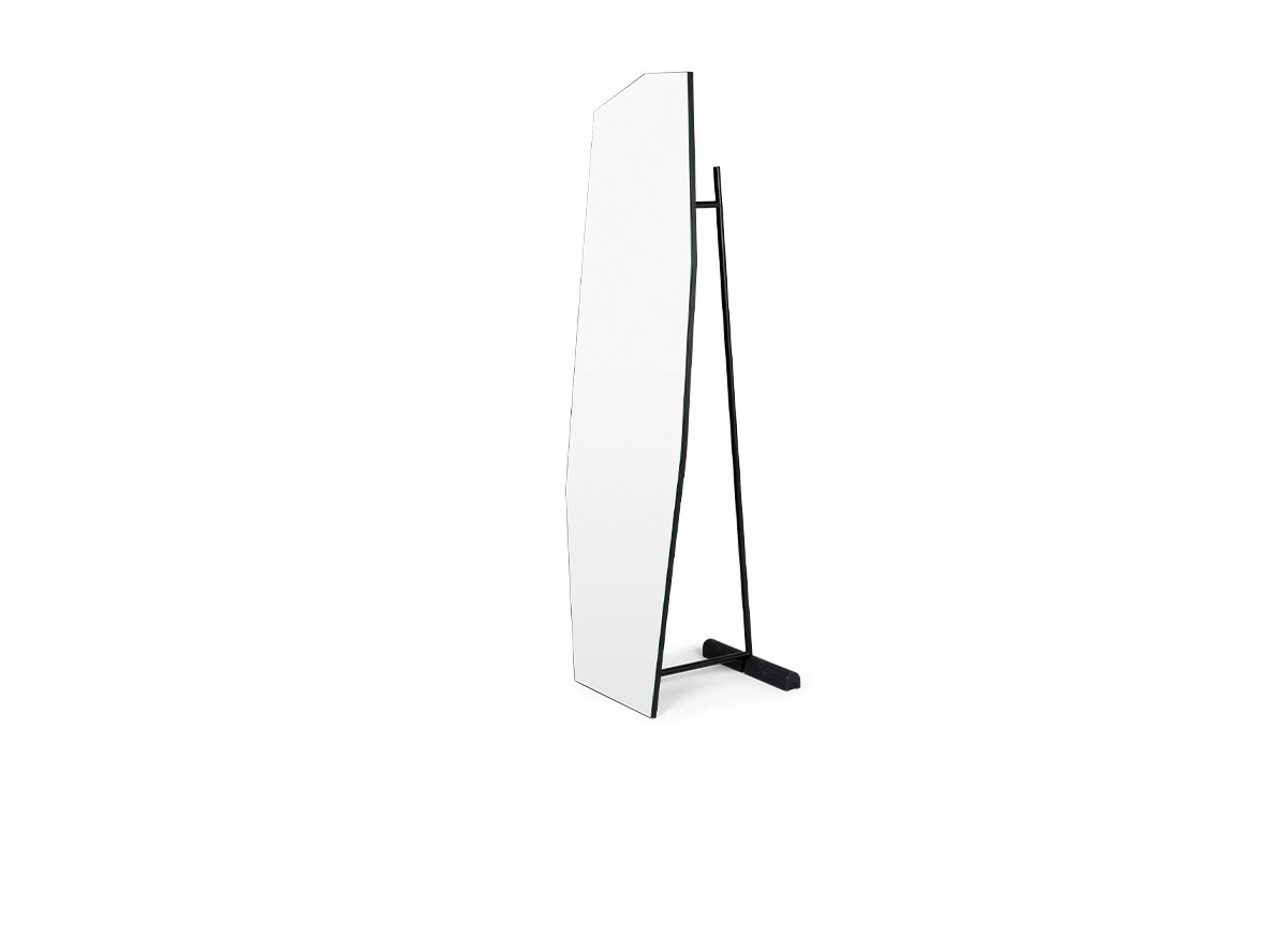 ferm LIVING - Shard Free Standing Mirror Full Size Black