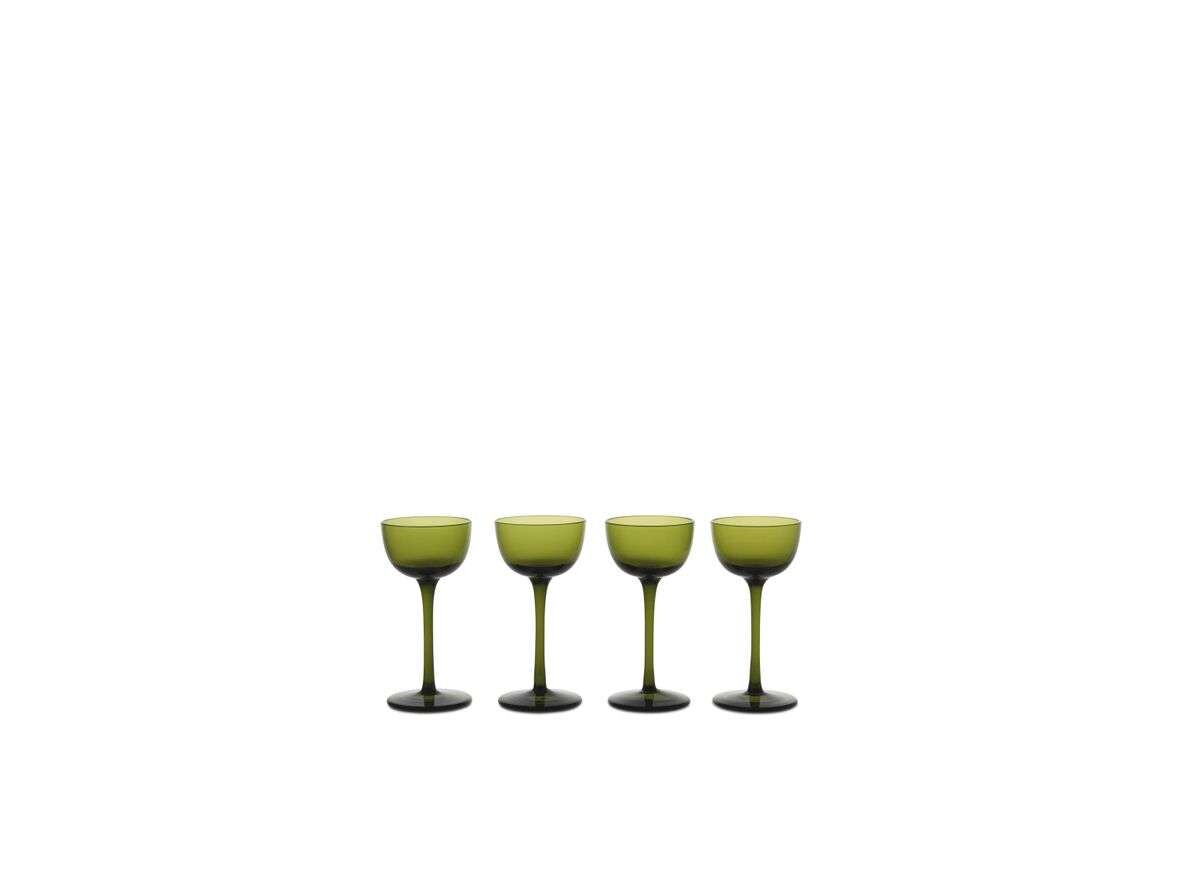 Ferm Living – Host Liqueur Glasses Set of 4 Moss Green