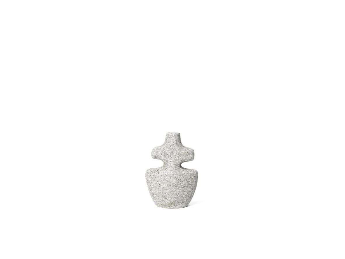 ferm LIVING – Yara Candle Holder Medium Grey Pumice ferm LIVING