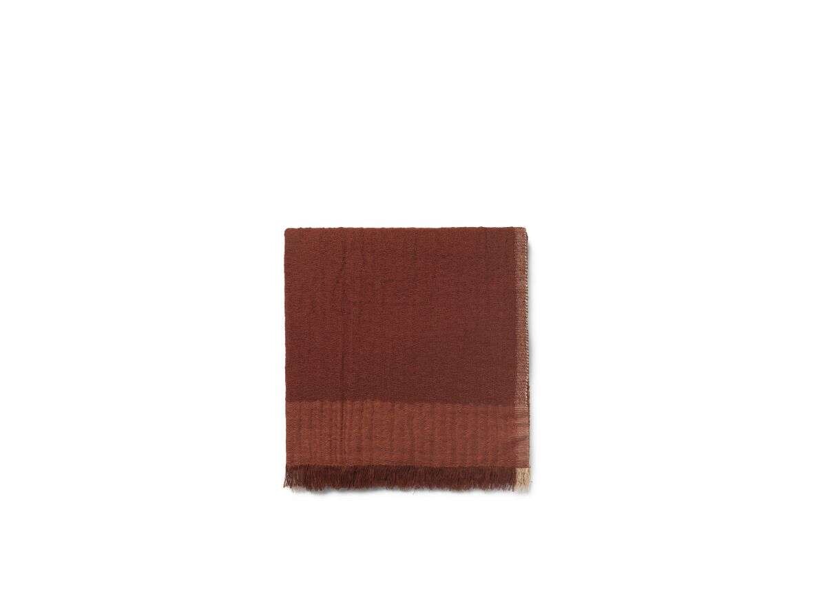 Ferm Living – Weaver Throw Red Brown