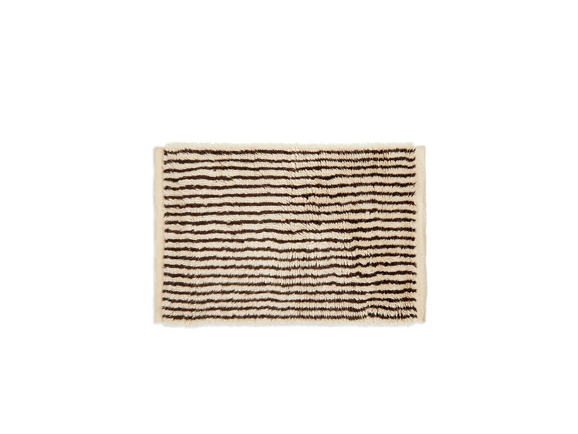 ferm LIVING - Kami Knotted Rug 80x120 Off-white/Coffee