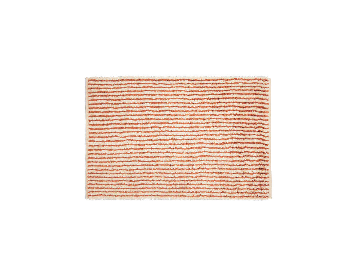 ferm LIVING - Kami Knotted Rug 120x180 Off-white/Rood Bruin