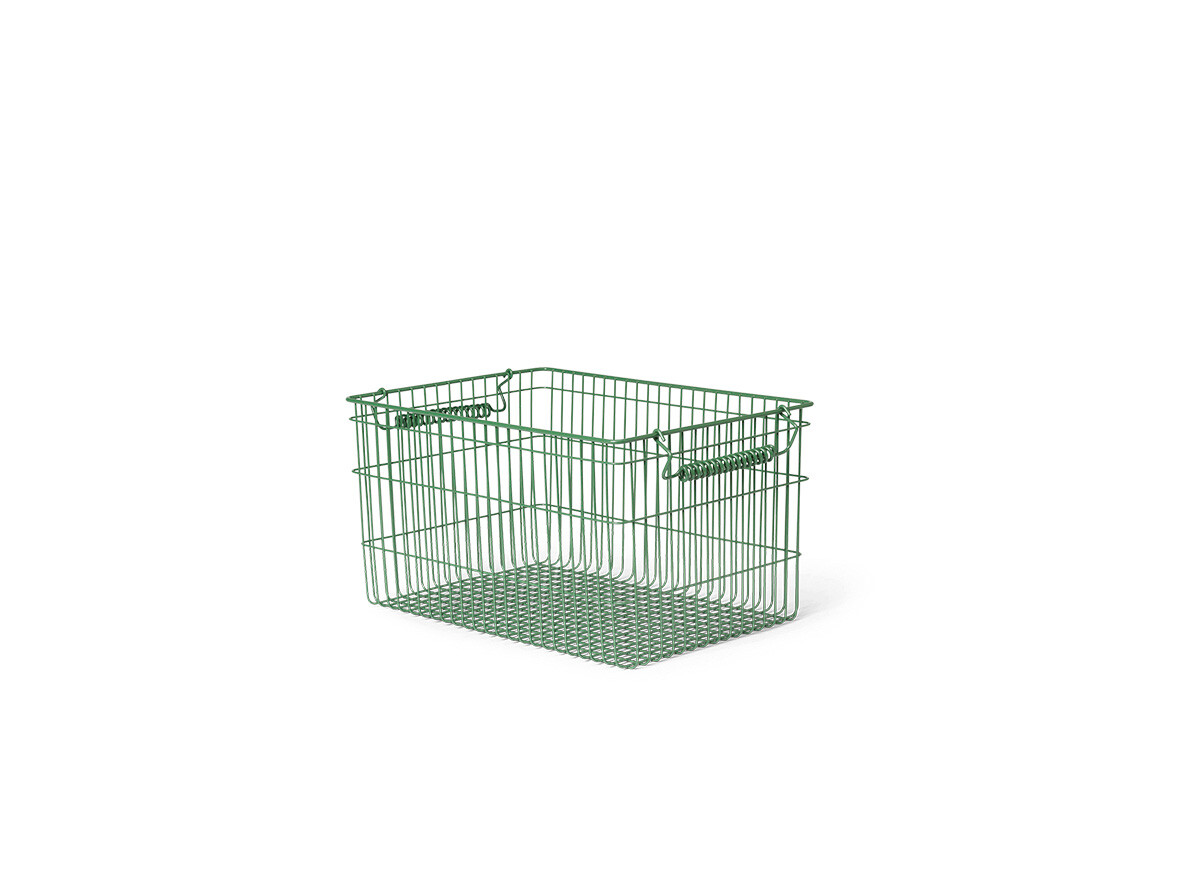 Ferm Living – Cala Stackable Baskets Set of 2 Verdant Vihreä