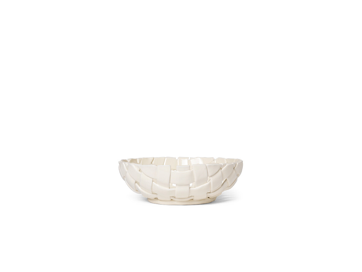 Ferm Living – Plait Bowl Ø30 Off-White