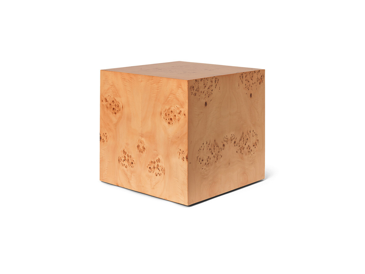 ferm LIVING - Burl Cube Side Table Natural