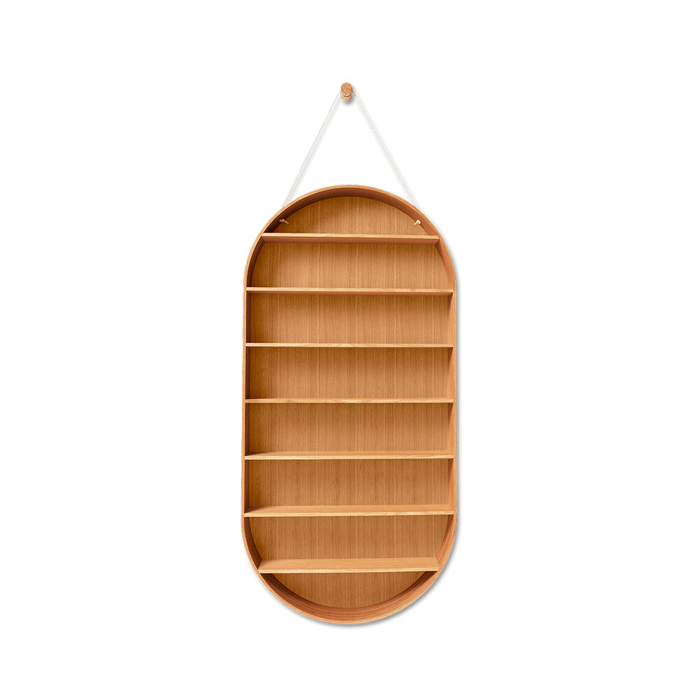 Ferm Living - Oval Dorm Hylly Olieret Tammi