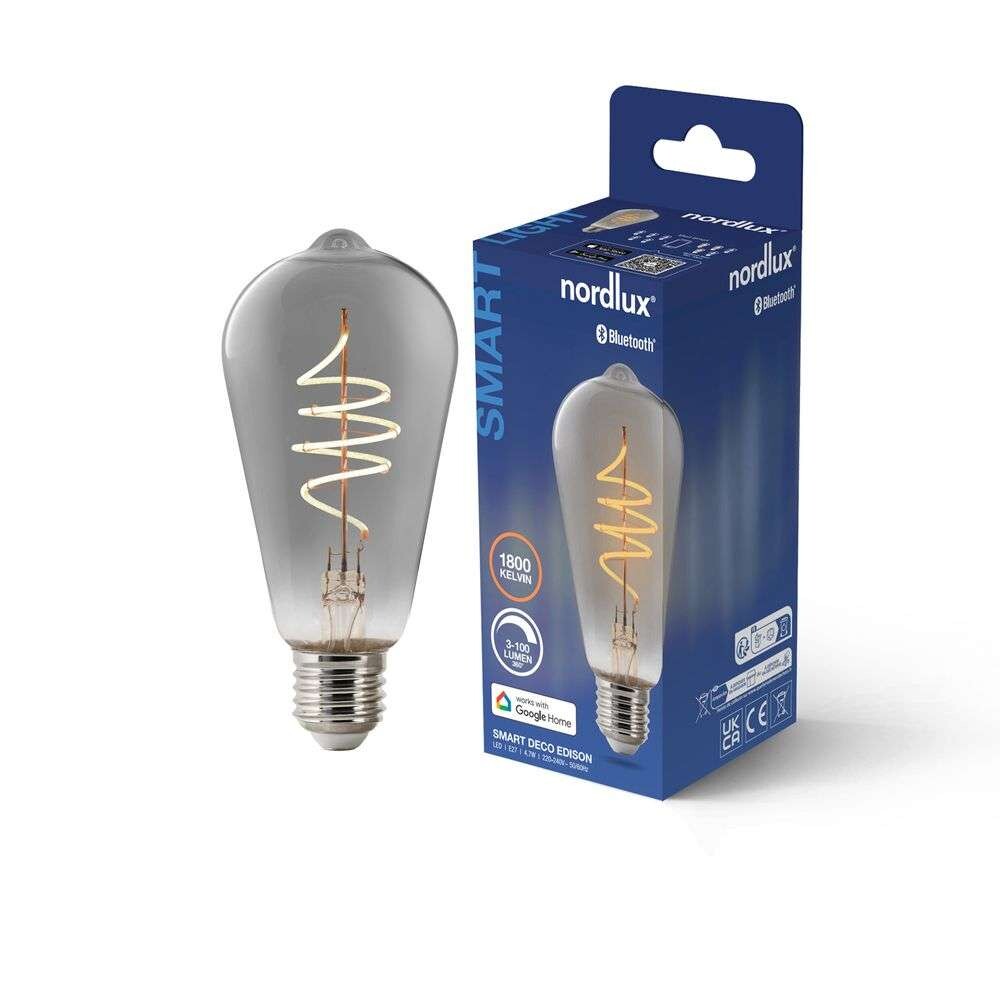 Nordlux – Lamppu Smart LED 4,7W (100lm) E27 Deco Edison Smoke