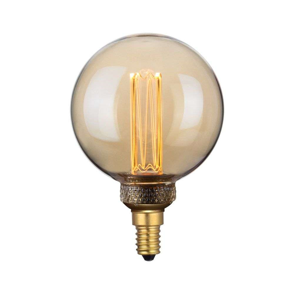 Colors – Lamppu LED Mini Globe Amber Dæmpbar E14