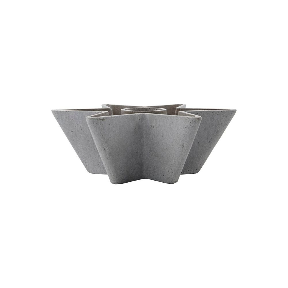 House Doctor – Mold Star Candle Holder Grey