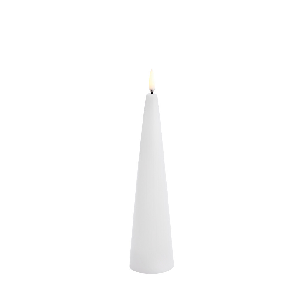 Uyuni Lighting – Cone Kynttilä LED 5,8×21,5 cm Nordic Valkoinen/Smooth Lighting