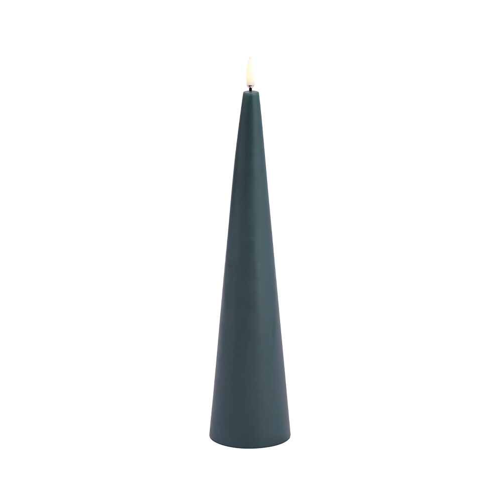 Uyuni Lighting – Cone Kynttilä LED 6,8×30 cm Pine Vihreä/Smooth Lighting