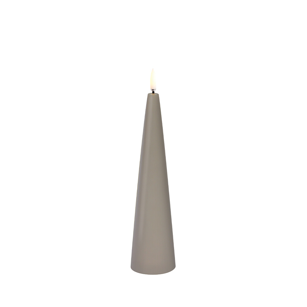 Uyuni Lighting – Cone Kynttilä LED 5,8×21,5 cm Sandstone/Smooth Lighting