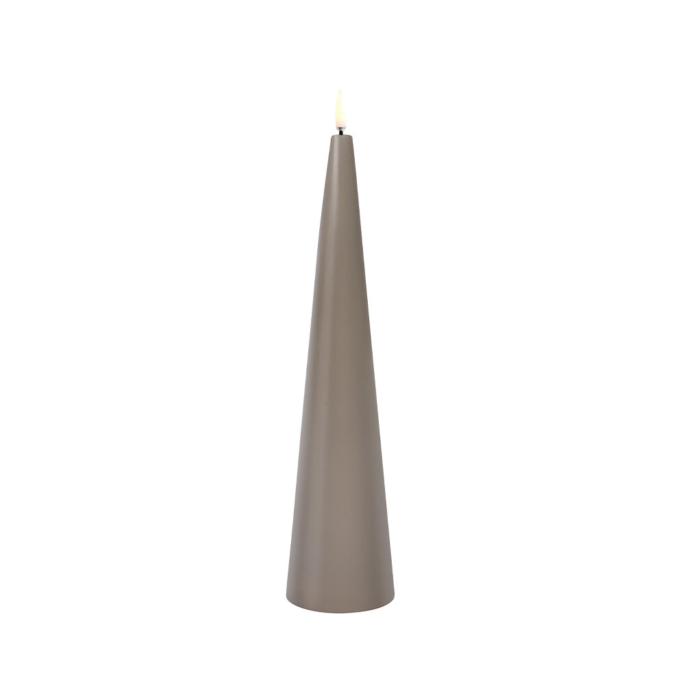 Uyuni Lighting – Cone Kynttilä LED 6,8×30 cm Sandstone/Smooth Lighting