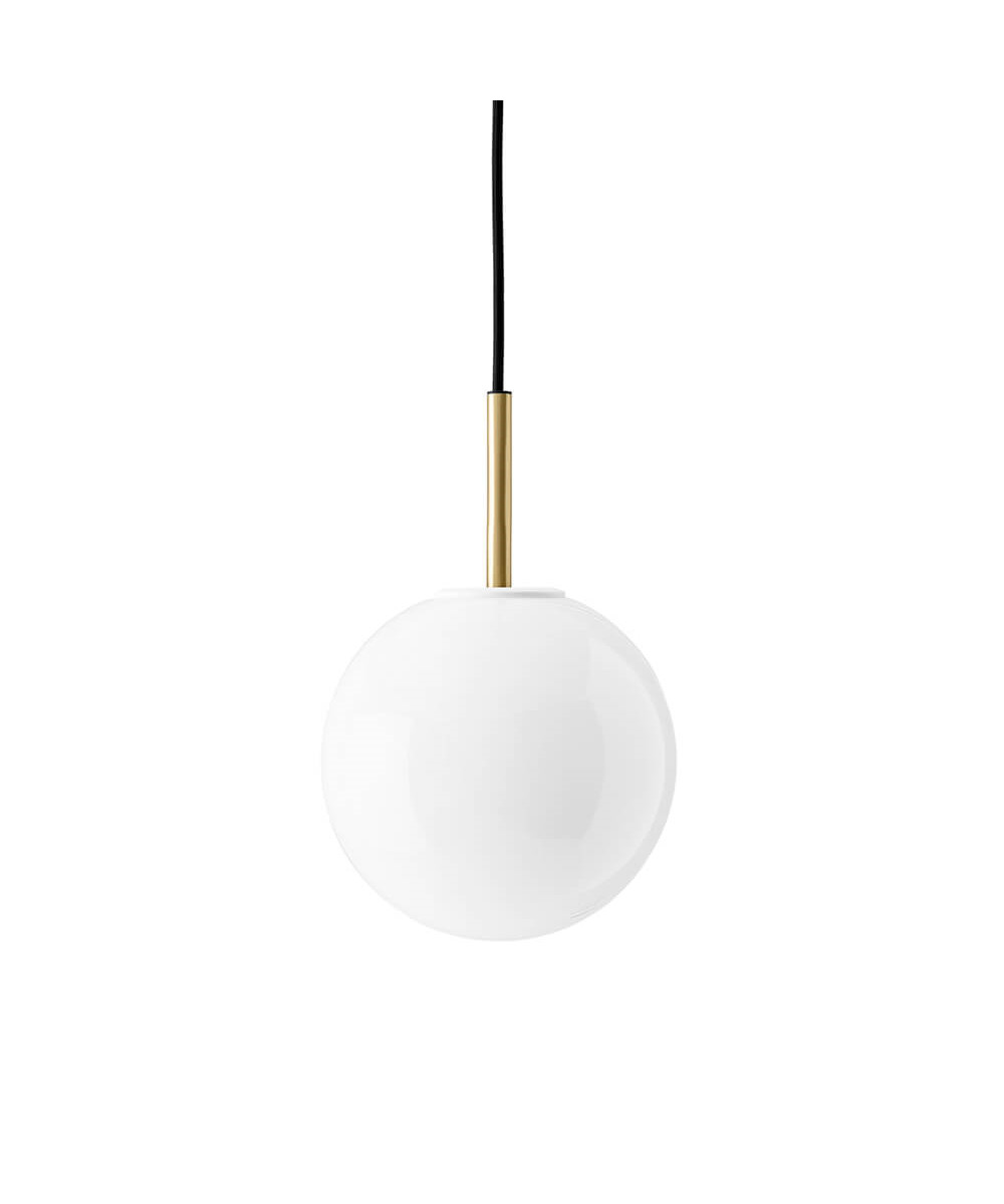 Audo Copenhagen - TR Bulb Hanglamp Brushed Brass Shiny Opal