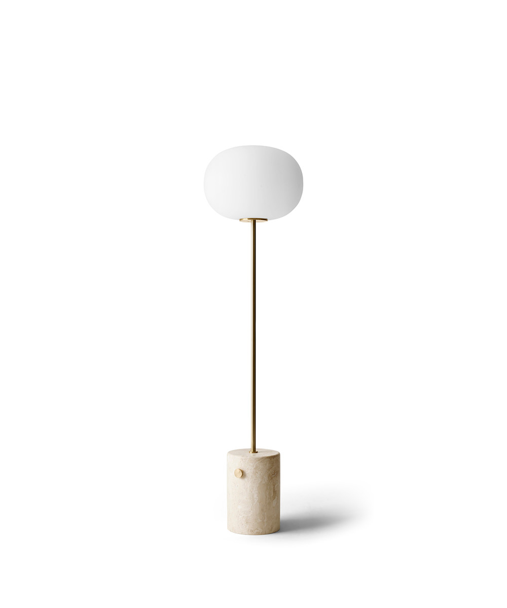 Audo Copenhagen - JWDA Vloerlamp Travertine/Brushed Brass