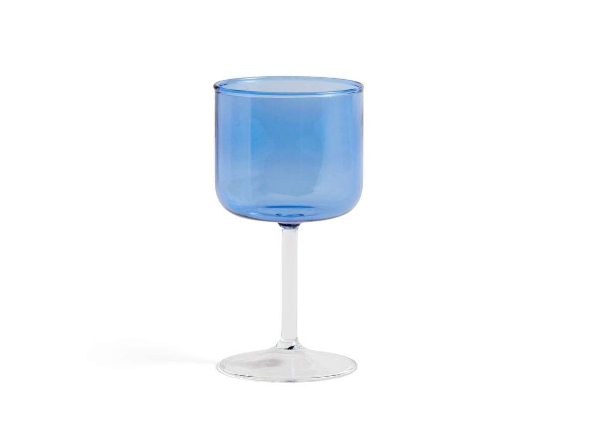 HAY – Tint Wine Glass Set of 2 Blue/Clear