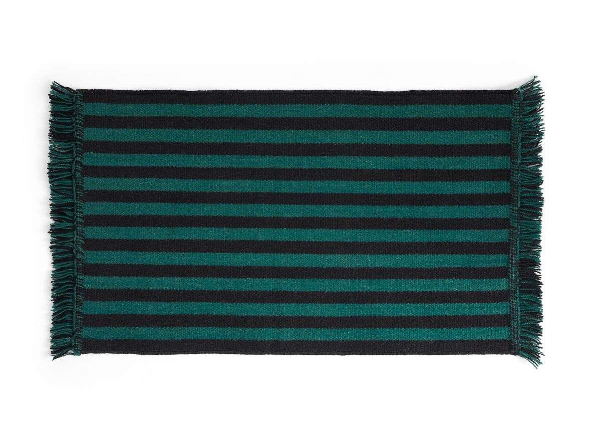 HAY – Stripes and Stripes Wool Rug 95×52 Green