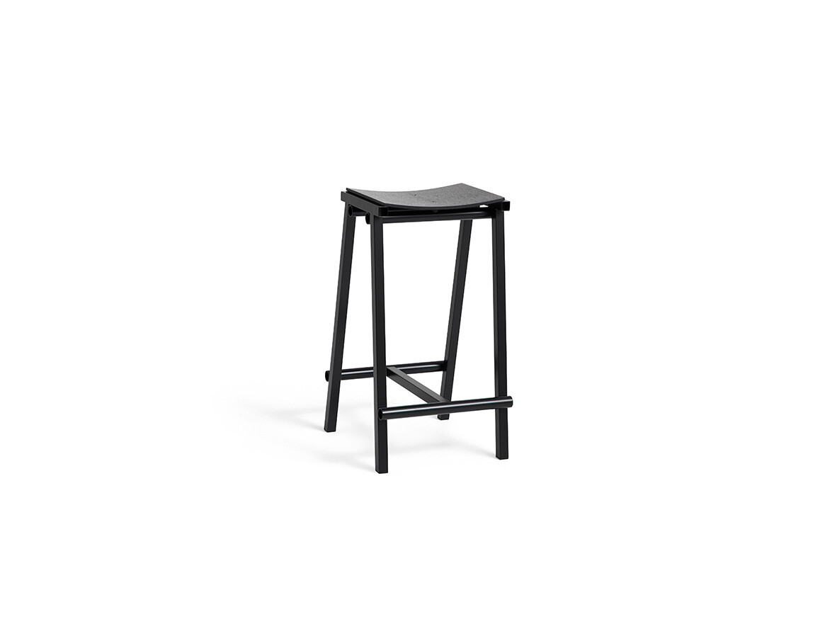 HAY - Taburete 8 Bar Stool Low Zwart