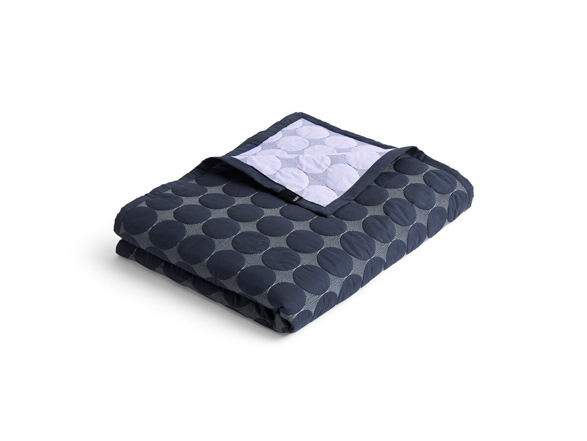 HAY - Mega Dot (Organic) Bedspread 260x260 Midnight Blue