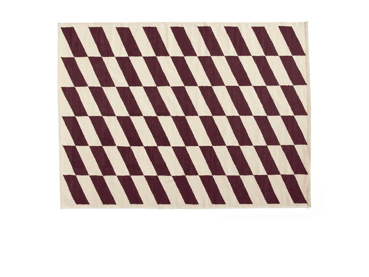 HAY - Shift Kelim Rug 170x240 Burgundy