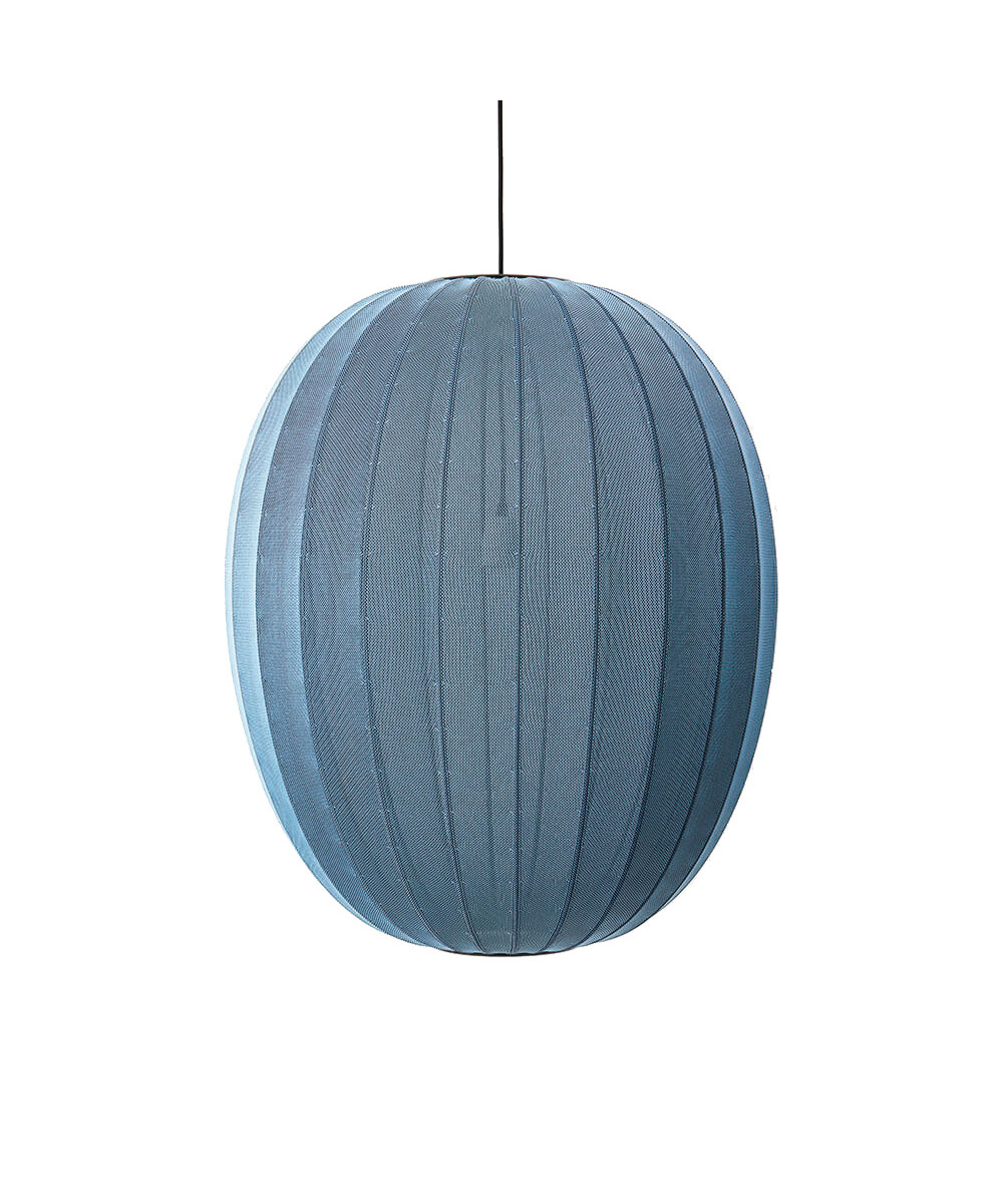 Made By Hand - Knit-Wit 65 Hoog Oval Hanglamp Blue Stone Made By Hand