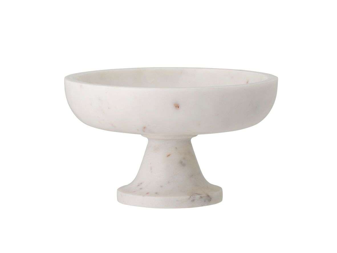 Bloomingville – Eris Pedestal Bowl White Marble