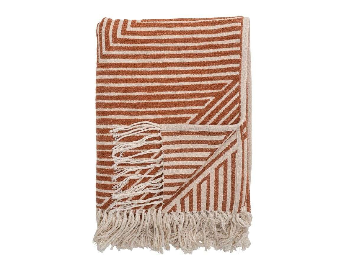 Bloomingville – Maddeleine Throw Orange/Cotton