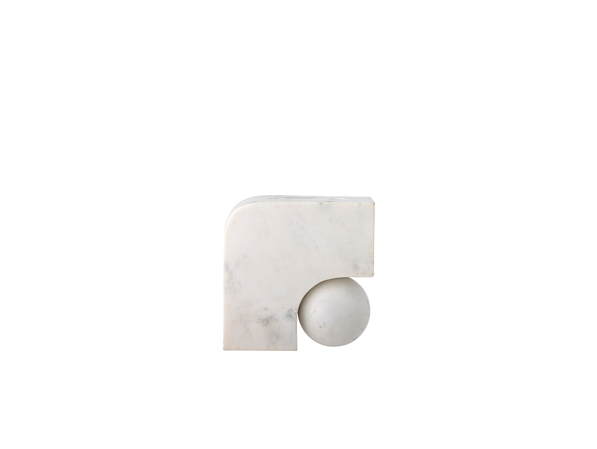 Bloomingville – Abbelin Candle Holder White/Marble