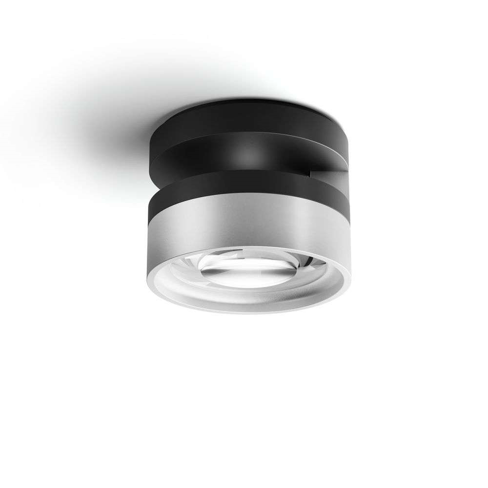 Light-Point - Blade C1+ Slim Plafondlamp Matt Black/Satin Silver